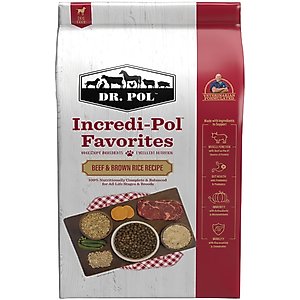 Dr. Pol Incredi-Pol Favorites Beef & Brown Rice Dog Food, 6-lb bag