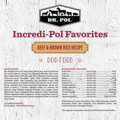 Dr. Pol Incredi-Pol Favorites Beef & Brown Rice Dog Food, 6-lb bag slide 2 of 6