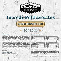 Dr. Pol Incredi-Pol Favorites Chicken & Brown Rice Dog Food, 6-lb bag slide 2 of 6
