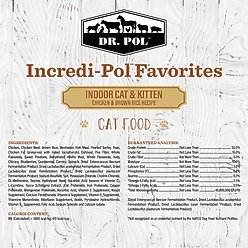 Dr. Pol Incredi-Pol Favorites Chicken & Brown Rice Indoor Cat Food, 18-lb bag slide 2 of 6