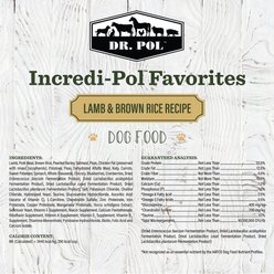 Dr. Pol Incredi-Pol Favorites Lamb & Brown Rice Dog Food, 6-lb bag slide 2 of 6