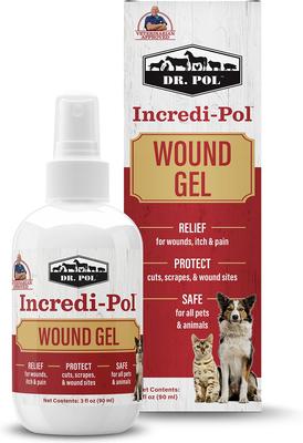 POL Incredi-Pol Wound Gel for Dogs, Cats, All Pets, 3-fl oz