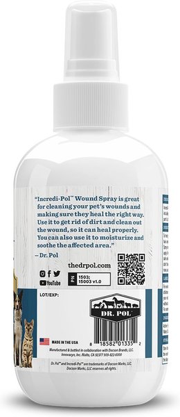 Show full view: Dr. Pol Incredi-Pol Wound Spray for Dogs, Cats, & All Pets, 3-fl oz bottle slide 4 of 7