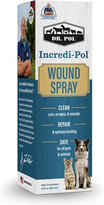 Show full view: Dr. Pol Incredi-Pol Wound Spray for Dogs, Cats, & All Pets, 3-fl oz bottle slide 6 of 8