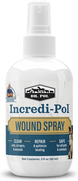 Show full view: Dr. Pol Incredi-Pol Wound Spray for Dogs, Cats, & All Pets, 3-fl oz bottle slide 2 of 7