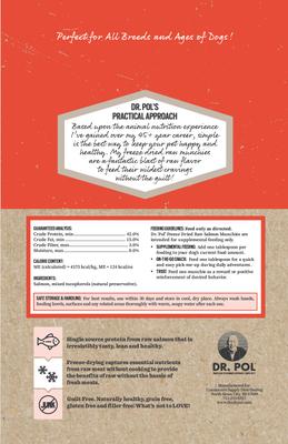 Show full view: Dr. Pol Salmon Munchies Grain-Free Freeze-Dried Raw Dog Treats, 8-oz. bag slide 3 of 10