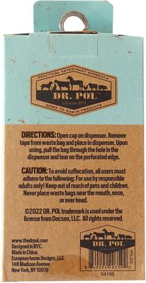 Show full view: Dr. Pol Wheat Printed Grass Scent Dog Waste Bag, 120 count slide 5 of 5