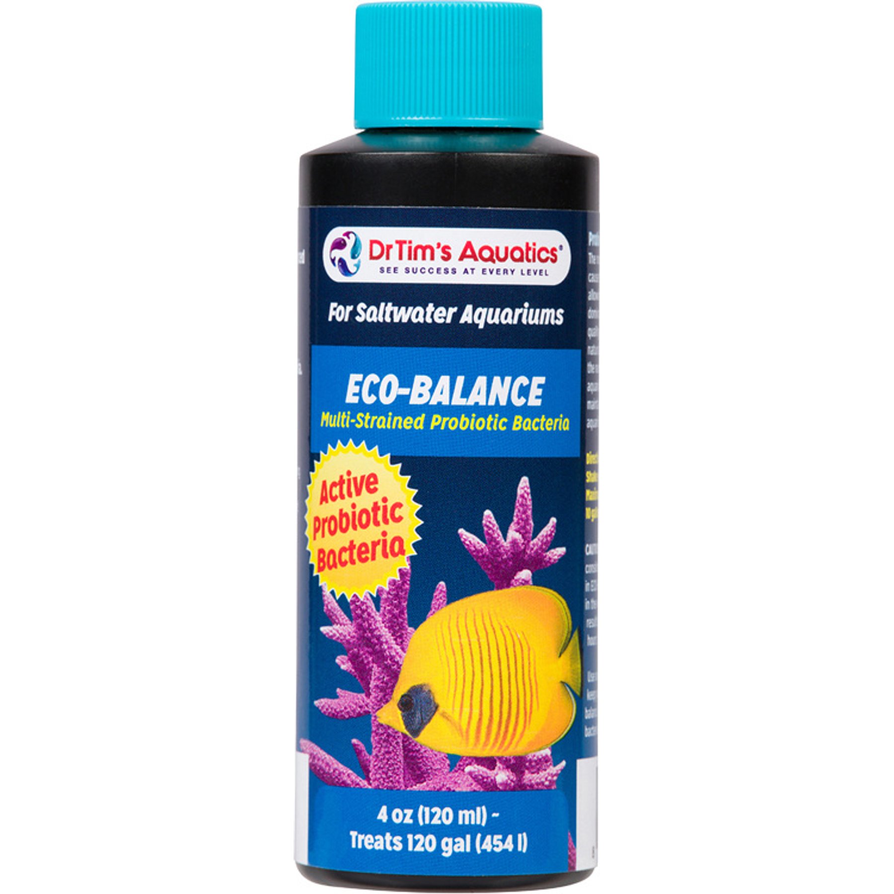 DrTim's Aquatics Eco-Balance Saltwater Aquarium Cleaner, 4-fl oz bottle