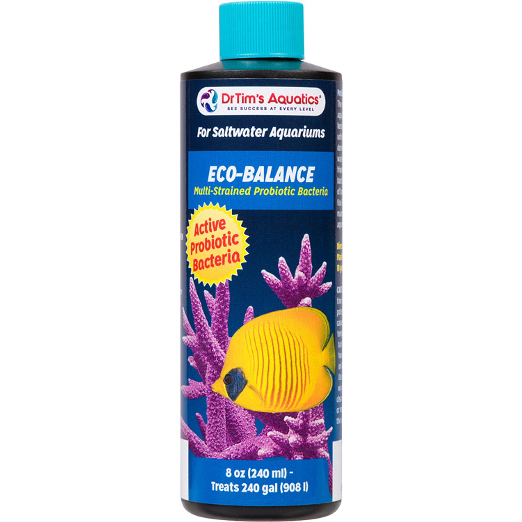 DrTim's Aquatics Eco-Balance Saltwater Aquarium Cleaner, 8-fl oz bottle