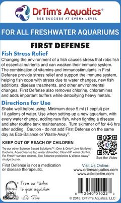 Show full view: Dr. Tim's Aquatics First Defense Freshwater Aquarium Cleaner, 16-fl oz bottle slide 4 of 8