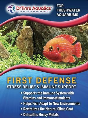 Show full view: Dr. Tim's Aquatics First Defense Freshwater Aquariums Stress Relief & Immune Support, 8-fl oz bottle slide 6 of 9