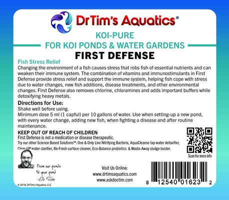 Show full view: Dr. Tim's Aquatics First Defense Koi Ponds & Water Gardens Cleaner, 16-fl oz bottle slide 4 of 8
