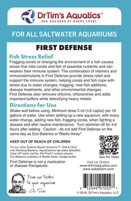 Show full view: Dr. Tim's Aquatics First Defense Saltwater Aquarium Cleaner, 32-fl oz bottle slide 3 of 7