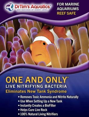 Show full view: Dr. Tim's Aquatics One & Only Live Nitrifying Bacteria for Reef Aquariums, 4-fl oz bottle slide 6 of 10