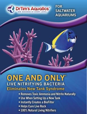 Show full view: Dr. Tim's Aquatics One & Only Live Nitrifying Bacteria for Saltwater Aquariums, 2-fl oz bottle slide 6 of 10