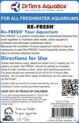 Dr. Tim's Aquatics Re-Fresh Freshwater Aquarium Cleaner, 32-fl oz bottle slide 2 of 8