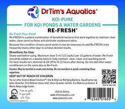 Dr. Tim's Aquatics Re-Fresh Koi Ponds & Water Gardens Cleaner, 128-fl oz bottle slide 2 of 8