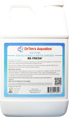 Show full view: Dr. Tim's Aquatics Re-Fresh Koi Ponds & Water Gardens Cleaner, 64-fl oz bottle slide 2 of 8