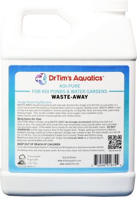 Show full view: Dr. Tim's Aquatics Waste-Away Koi Ponds & Water Gardens Cleaner, 16-fl oz bottle slide 2 of 9