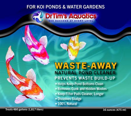 Show full view: Dr. Tim's Aquatics Waste-Away Koi Ponds & Water Gardens Cleaner, 16-fl oz bottle slide 3 of 9