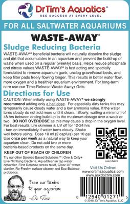 Show full view: Dr. Tim's Aquatics Waste-Away Natural Aquarium Cleaner for Saltwater Aquariums, 8-fl oz bottle slide 7 of 9