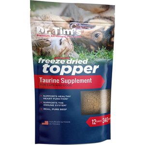Dr. Tim's Freeze Dried Beef Taurine Food Topper for Dogs & Cats Dr. Tim's Freeze Dried Beef Taurine Food Topper for Dogs & Cats