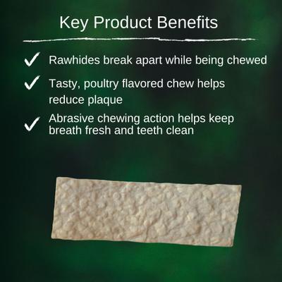 Show full view: Dr. Tim's Break-A-Bulls X-Large Rawhide Dog Dental Chews, 15 count slide 4 of 5