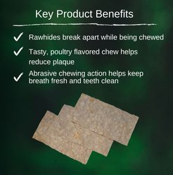 Dr. Tim's Break-A-Bulls Medium & Large Dog Rawhide Dental Chews, 15 count slide 2 of 4