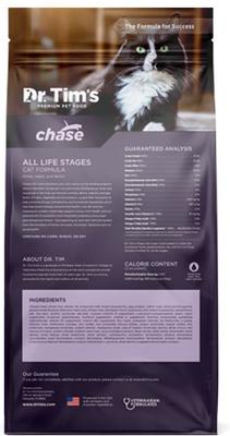 Show full view: Dr. Tim's Chase All Life Stages Formula Dry Cat Food, 5-lb bag slide 3 of 7