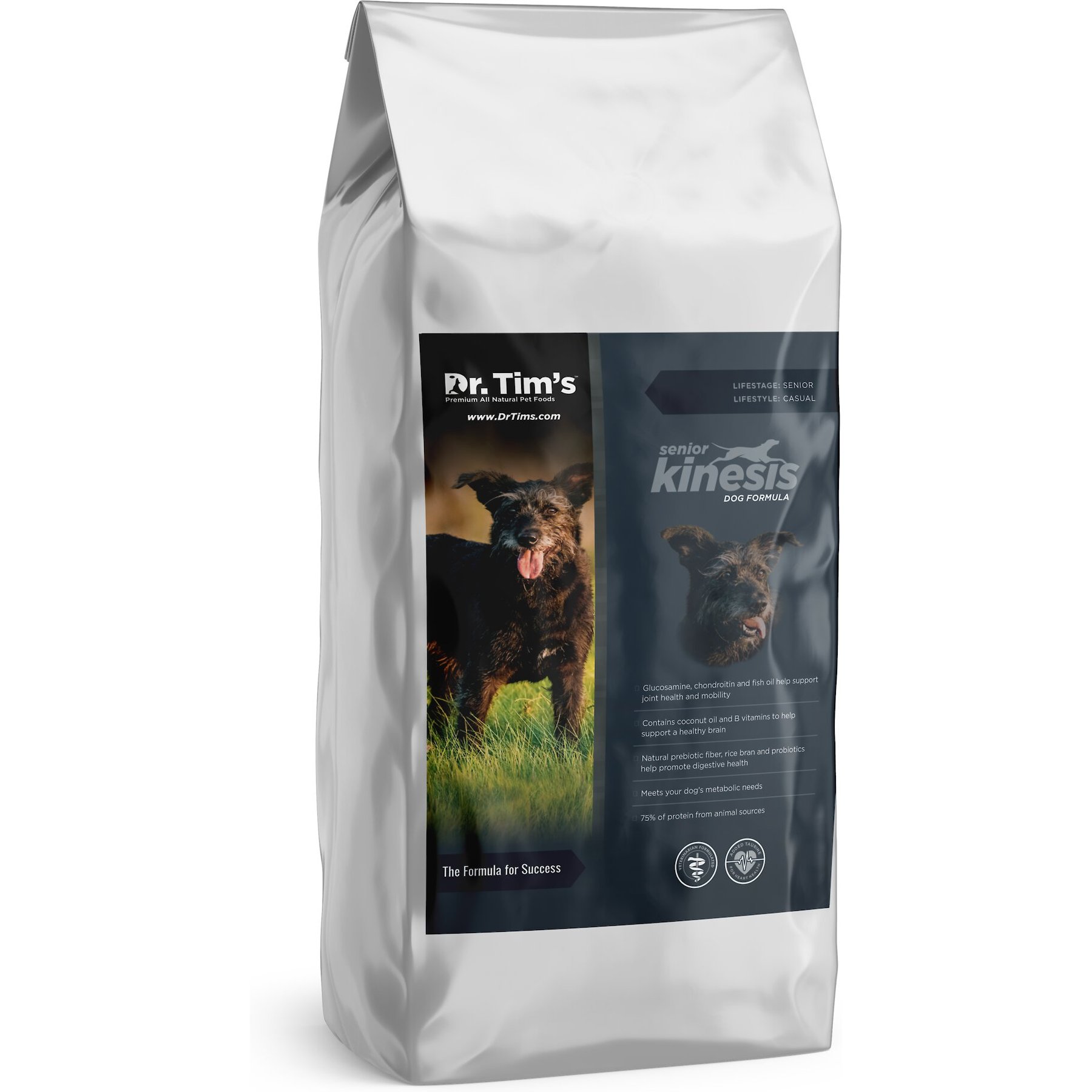 Dr. Tim's Kinesis Senior Dog Formula Dry Food, 15-lb bag