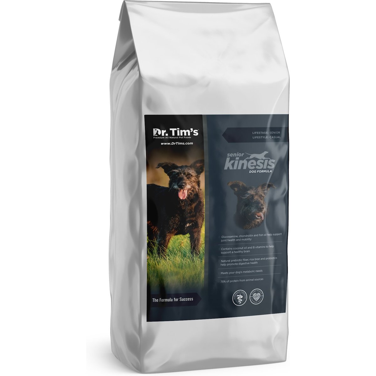 Dr. Tim's Kinesis Senior Dog Formula Dry Food, 40-lb bag