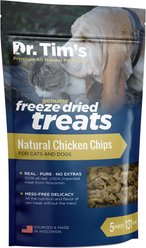 Dr. Tim's Natural Chicken Chips Genuine Freeze-Dried Dog & Cat Treats, 5-oz bag