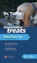 Dr. Tim's Natural Clean Tripe Genuine Freeze-Dried Dog & Cat Treats, 4-oz bag slide 2 of 4