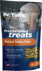 Dr. Tim's Natural Turkey Chips Genuine Freeze-Dried Dog & Cat Treats, 4-oz bag