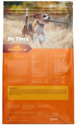 Show full view: Dr. Tim's Weight Management Metabolite Formula Grain-Free Dry Dog Food, 12-lb bag slide 3 of 7