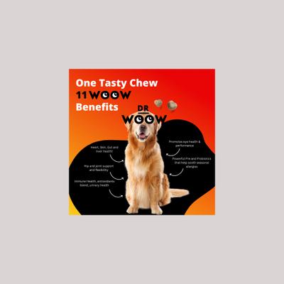 Show full view: Dr Woow 11-in-1 Joint Peanut Butter Flavored Soft Chews Multivitamin for Dogs, 90 Count slide 4 of 10