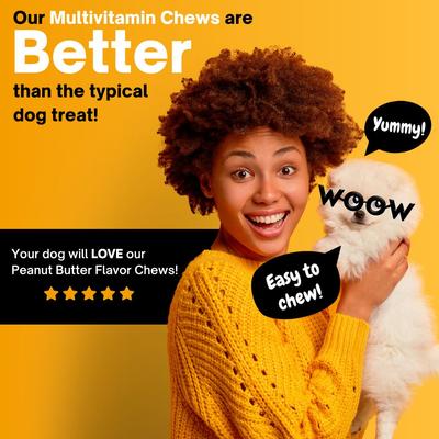 Show full view: Dr Woow 11-in-1 Joint Peanut Butter Flavored Soft Chews Multivitamin for Dogs, 90 Count slide 9 of 10