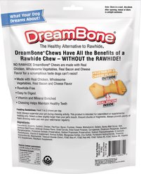 DreamBone Real Bacon & Cheese Flavor Rawhide Free Dog Chew Bones, Mini, 24 count slide 2 of 9