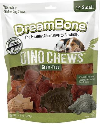 DREAMBONE DinoChews Dog Treats, 14 count
