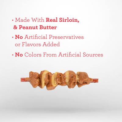 Show full view: DreamBone Double Protein Chews Real Chicken, Sirloin & Peanut Butter Rawhide Free Dog Chews, 10 count slide 5 of 13