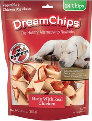 DreamBone DreamChips Chicken Chews Dog Treats, 24 count