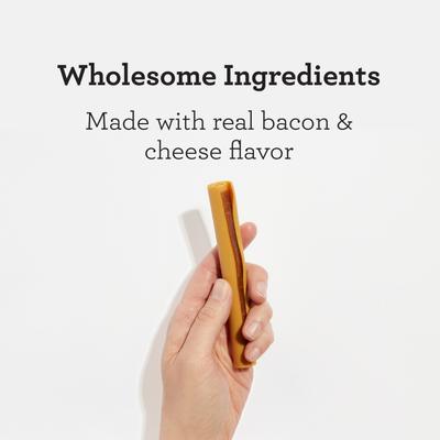 Show full view: DreamBone DreamSticks Real Bacon & Cheese Flavor Rawhide Free Dog Chews, 15 count slide 4 of 13