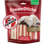 DreamBone DreamSticks Real Chicken Rawhide Free Dog Chews, 15 count