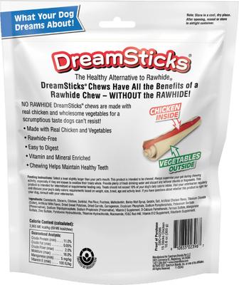 Show full view: DreamBone DreamSticks Real Chicken Rawhide Free Dog Chews, 15 count slide 4 of 13