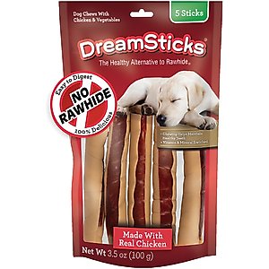 DreamBone DreamSticks Chicken Chews Dog Treats, 5 count