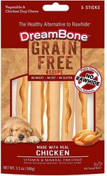 DreamBone Grain-Free Chicken Chews Dog Treats, 5 count