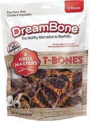 DreamBone Grill Masters T-Bones Chews Dog Treats, 8 count
