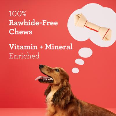 Show full view: DreamBone Real Chicken Rawhide Free Dog Chew Bones, Large, 3 count slide 8 of 13