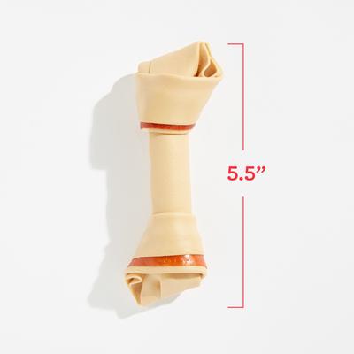 Show full view: DreamBone Real Chicken Rawhide Free Dog Chew Bones, Medium, 4 count slide 4 of 12