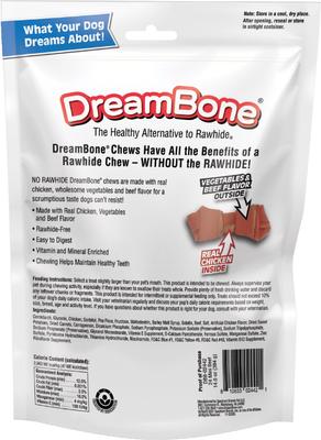 Show full view: DreamBone Beef Flavor Rawhide Free Dog Chew Bones, Mini, 24 count slide 3 of 13